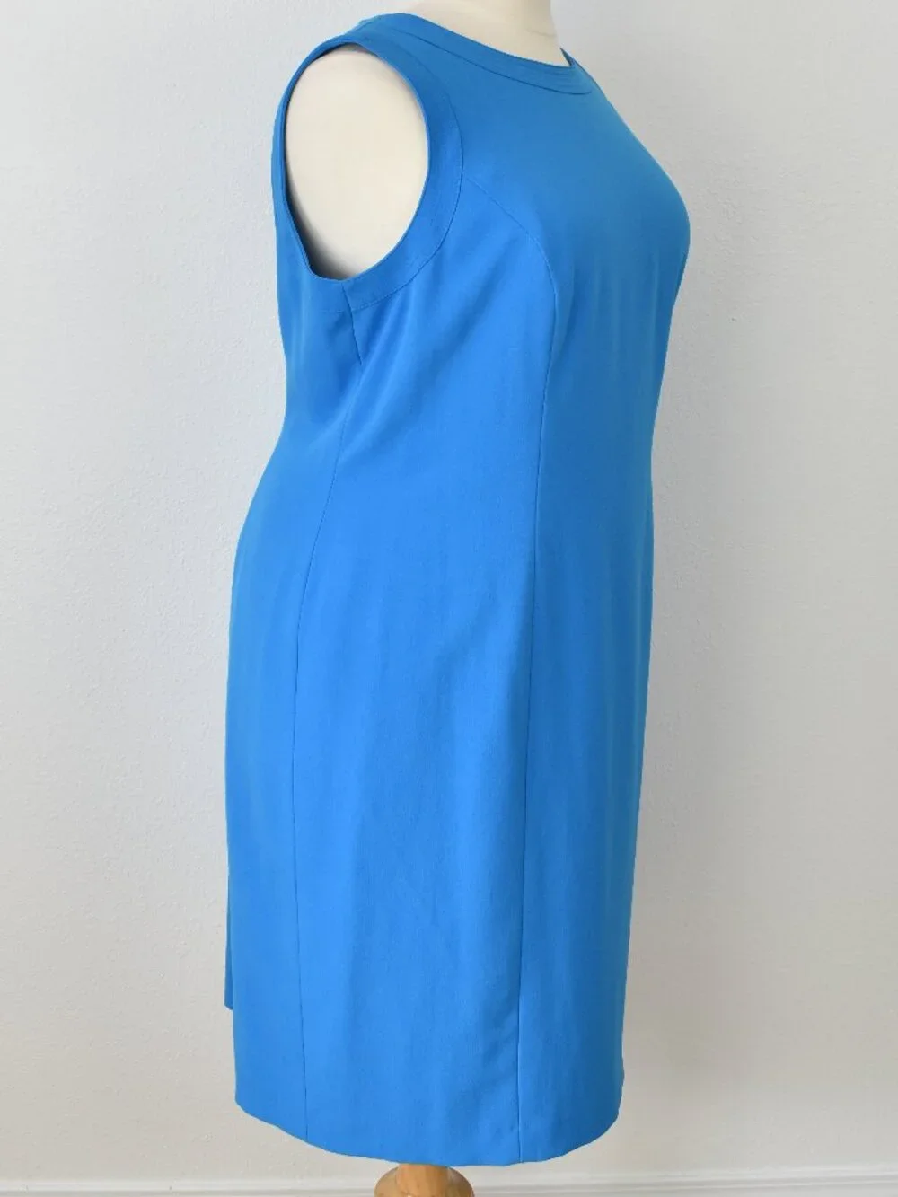 Kasper Sheath Boat Neck Dress Blue - 22W - Picture 5 of 8
